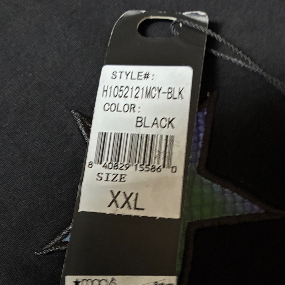 Hudson Jeans Black Tee with Blue Skull Graphic - Picture 5 of 5